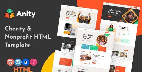 Anity | Charity & Donation HTML5 Template