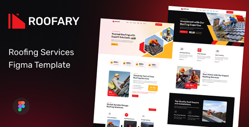 Roofary - Roofing Services Figma Template